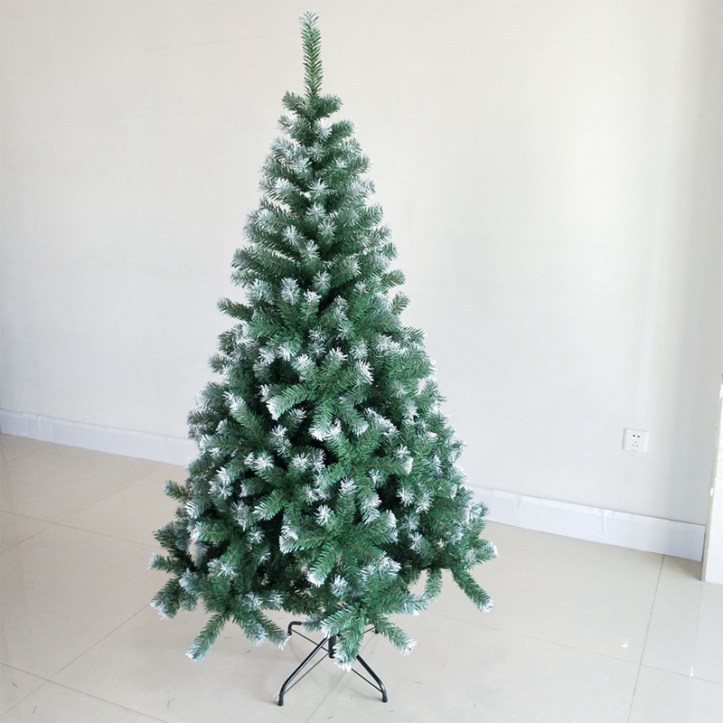 Christmas supplies 180cm Xmas tree PVC shape with white artificial christmas tree