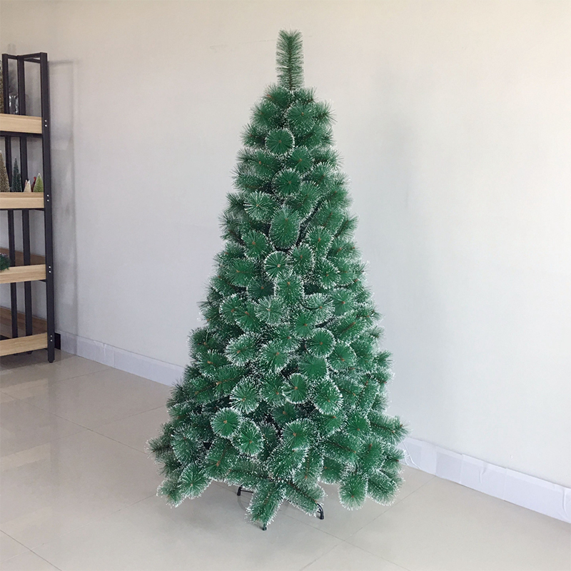 Christmas supplies 90/120/150/180/210cm pvc christmas tree artificial with metal base