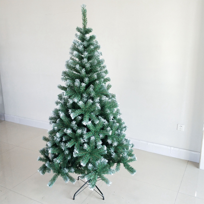 Christmas supplies 180cm Xmas tree PVC shape with white artificial christmas tree