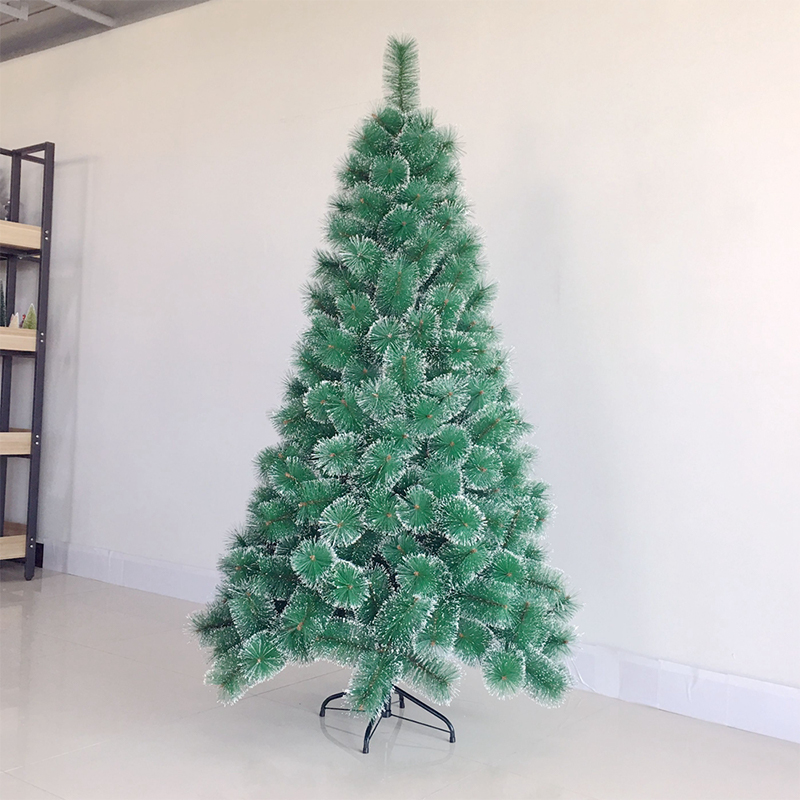 Christmas supplies 90/120/150/180/210cm pvc christmas tree artificial with metal base