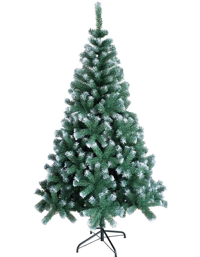 Christmas supplies 180cm Xmas tree PVC shape with white artificial christmas tree