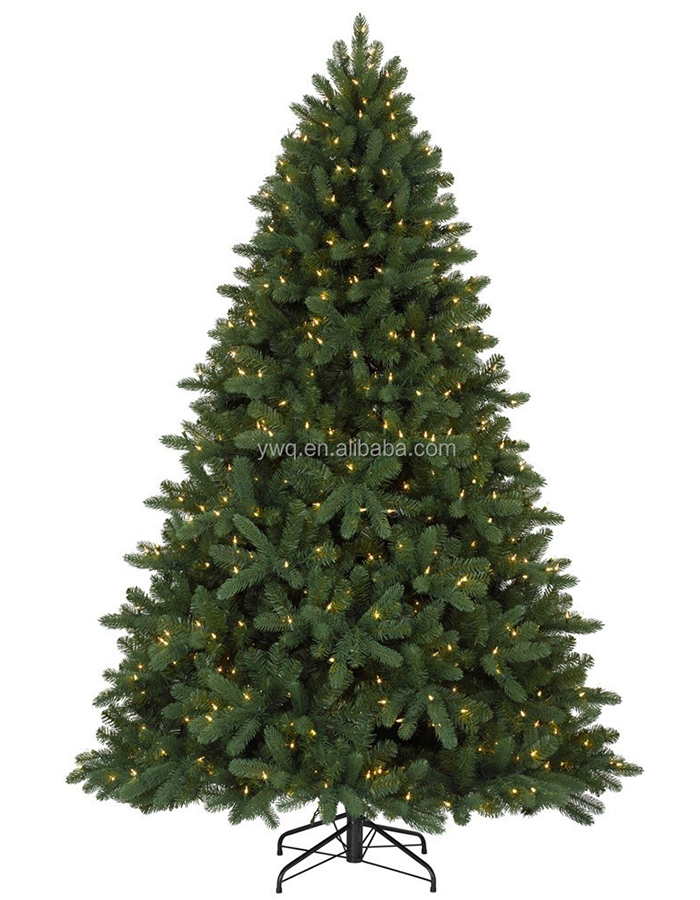 2.1m PRELIT high class PE christmas tree led lighted christmas cone tree