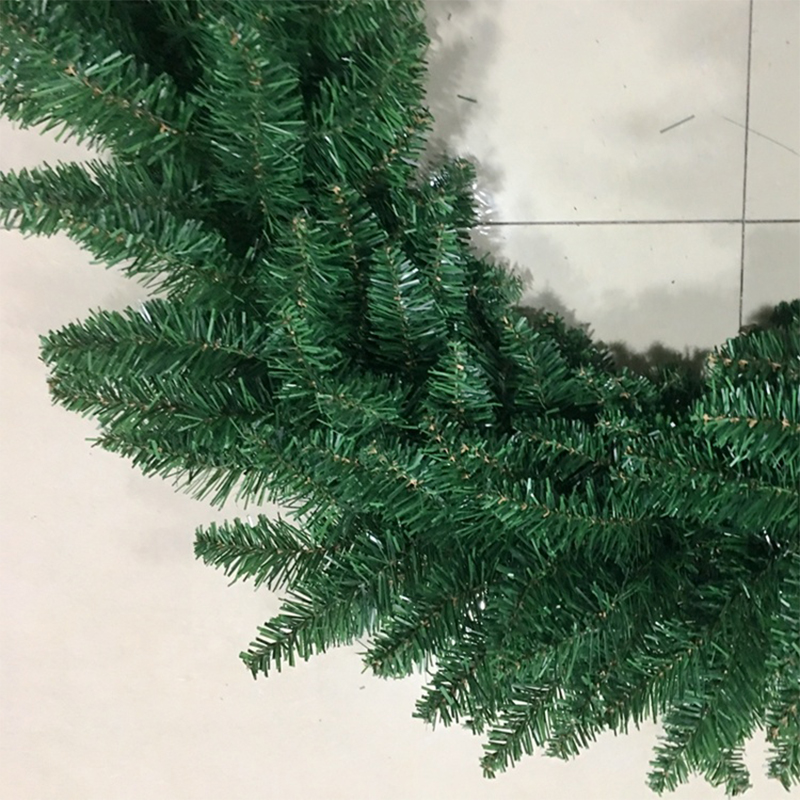 270cm sharp leaf pvc christmas garland