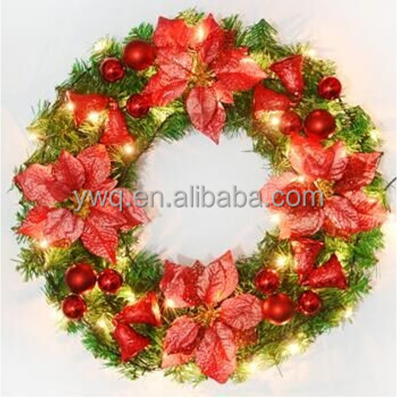 Traditional series christmas decorative diameter natural xmas rattan wreath