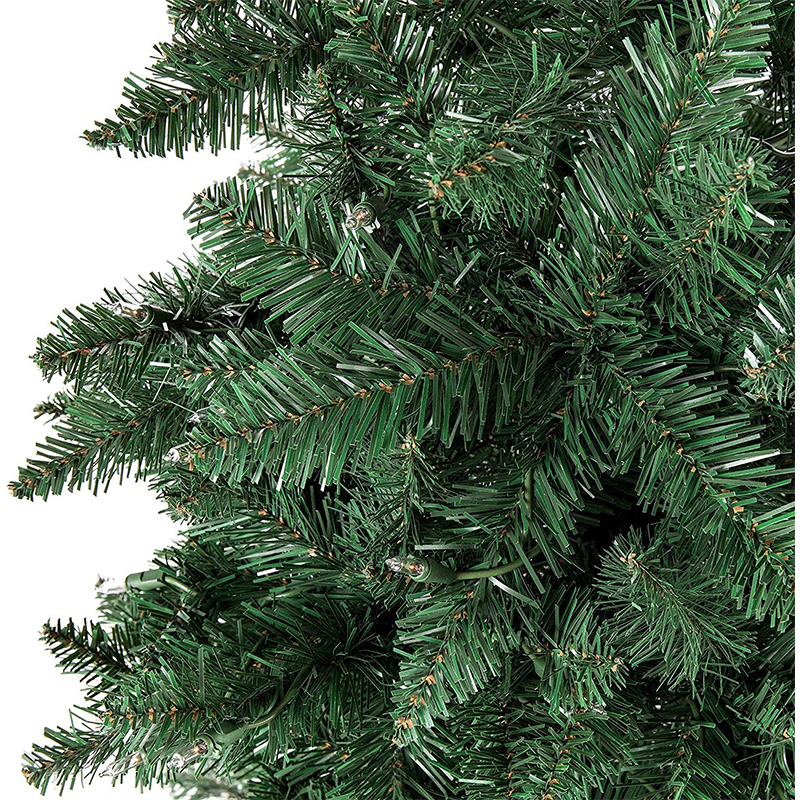 7.5ft Pre-Lit Hinged Fir Artificial Pencil slim christmas tree