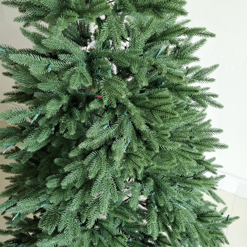 Christmas supplies 150/180/210cm PE christmas tree with led light, artificial thin xmas tree for christmas decoration