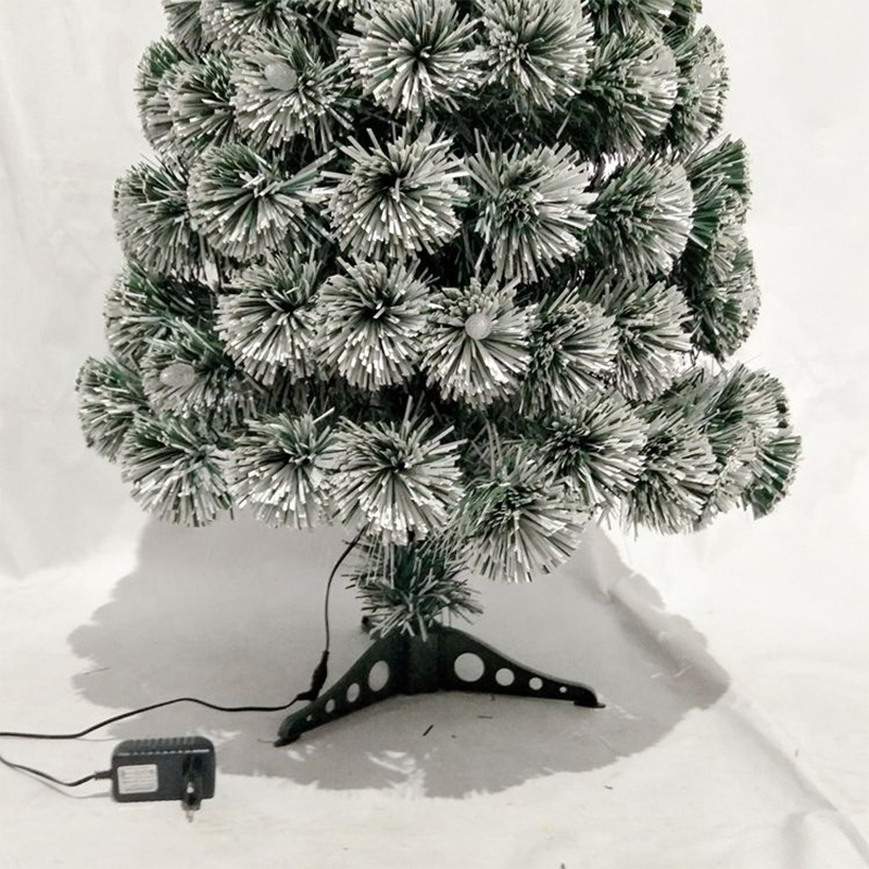 3ft Artificial white edged dark green color fiber optic christmas tree 220-240v