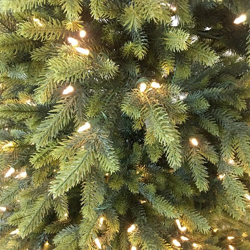 7.5ft double color lights PE material prelit christmas tree