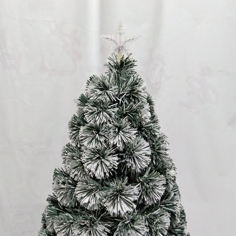 3ft Artificial white edged dark green color fiber optic christmas tree 220-240v