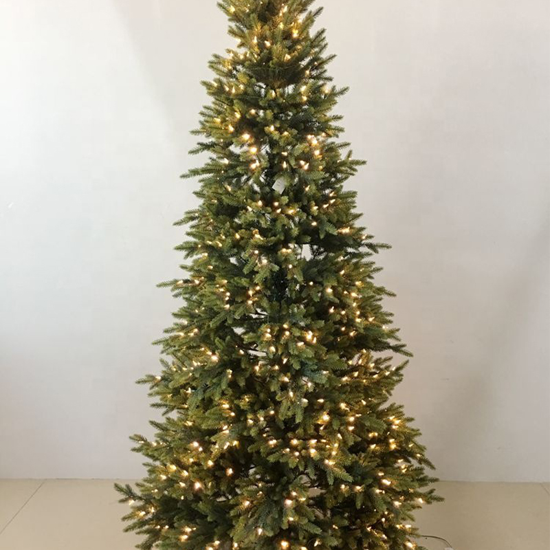 7.5ft double color lights PE material prelit christmas tree