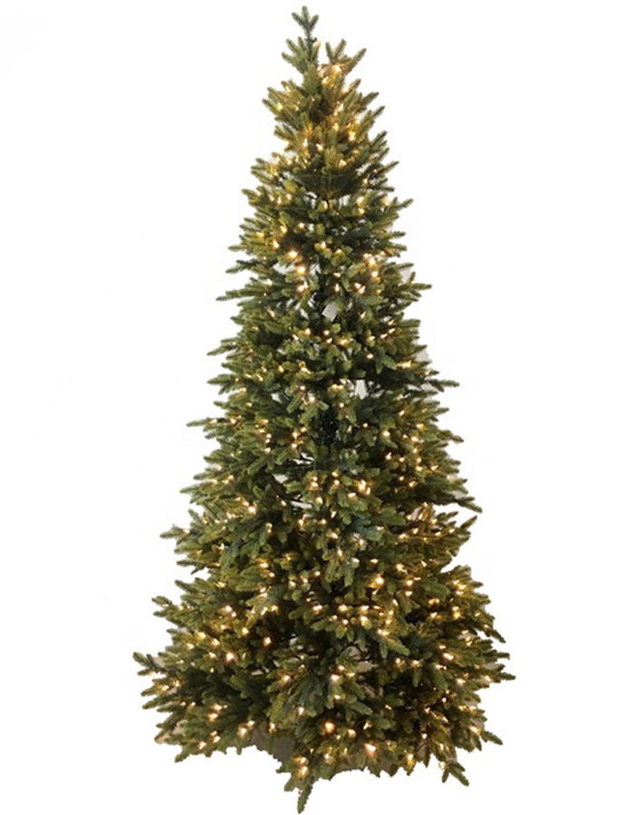 7.5ft double color lights PE material prelit christmas tree