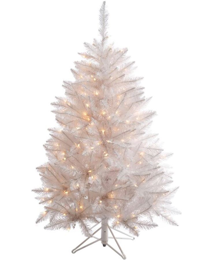 4FT 4.5FT 5FT 6FT 6.5FT 7FT 8FT 9FT 10FT PE & PVC Top-Grade White Artificial Christmas Tree For Decoration