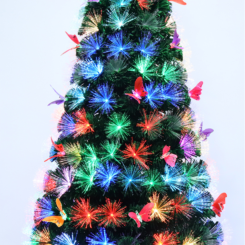 Colorful Butterfly Colorful Slow Flash Fiber Tree