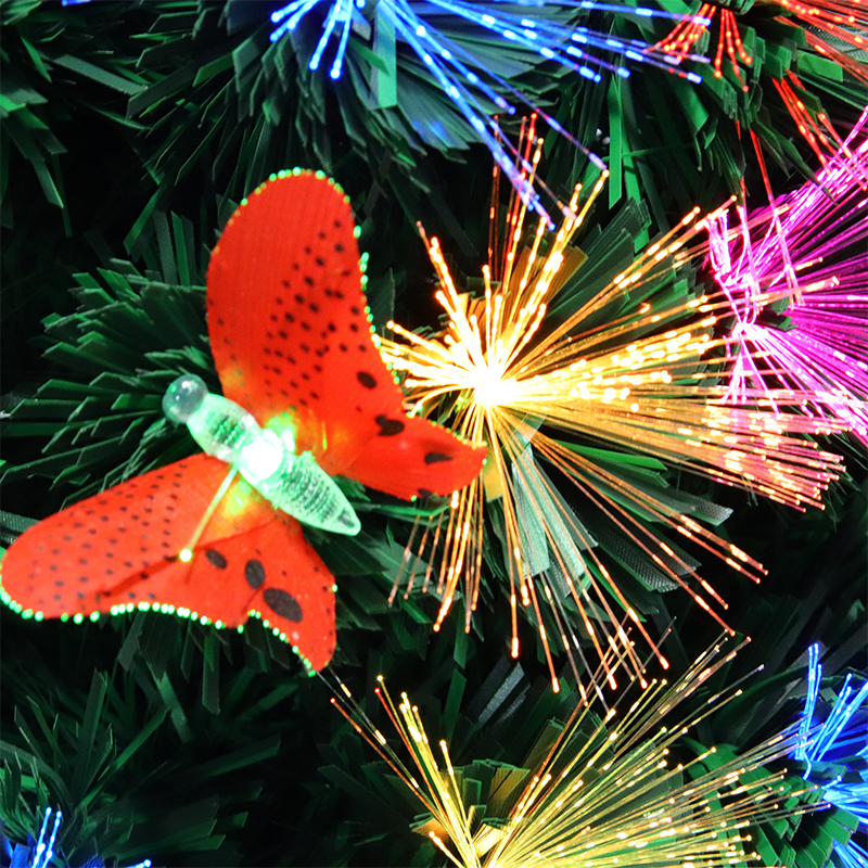 Colorful Butterfly Colorful Slow Flash Fiber Tree